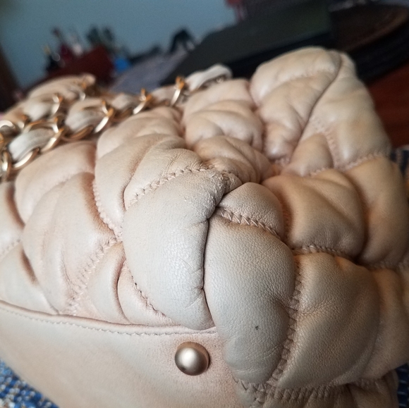 SOLD@! Chanel Beige Bowler Bubble Handbag - Picture 3 of 8